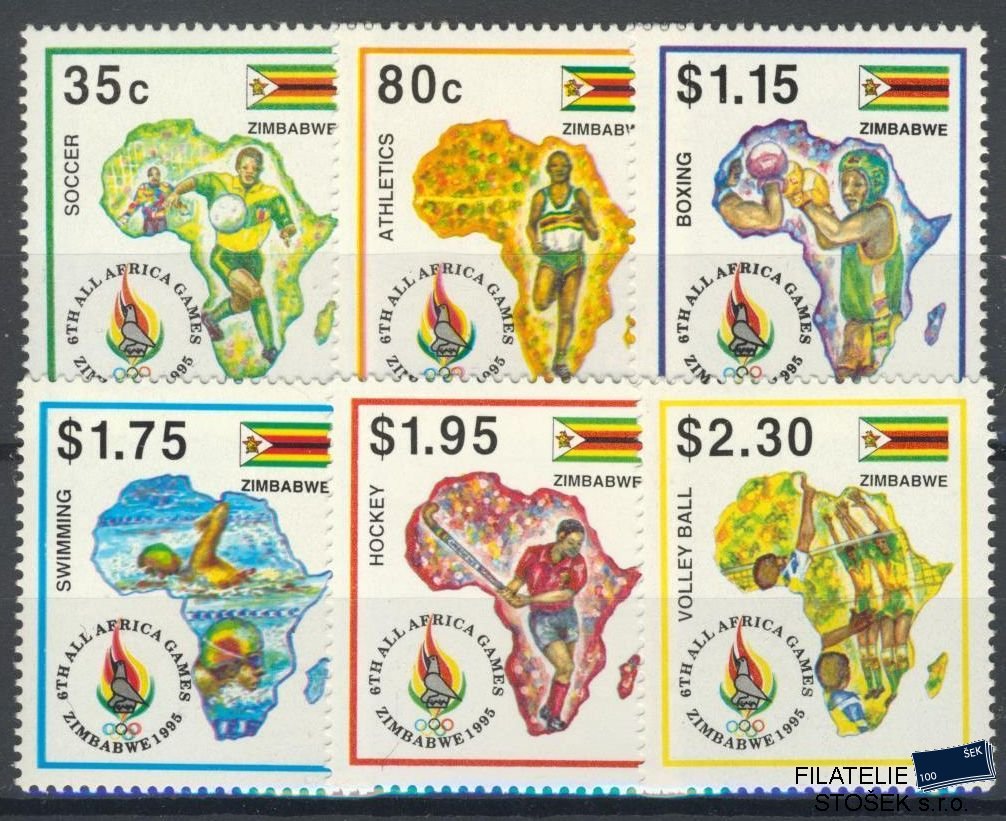 Zimbabwe známky Mi 558-63