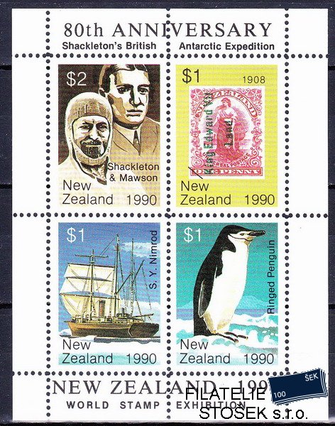 N.Zéland známky Expedice Shackleton 1990