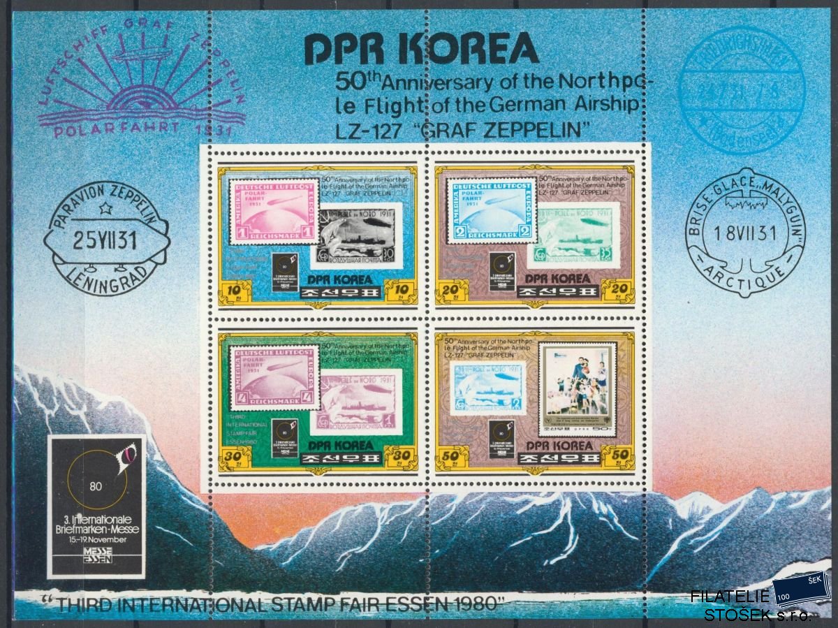 Korea Severní známky Mi 2047-50 Klb.
