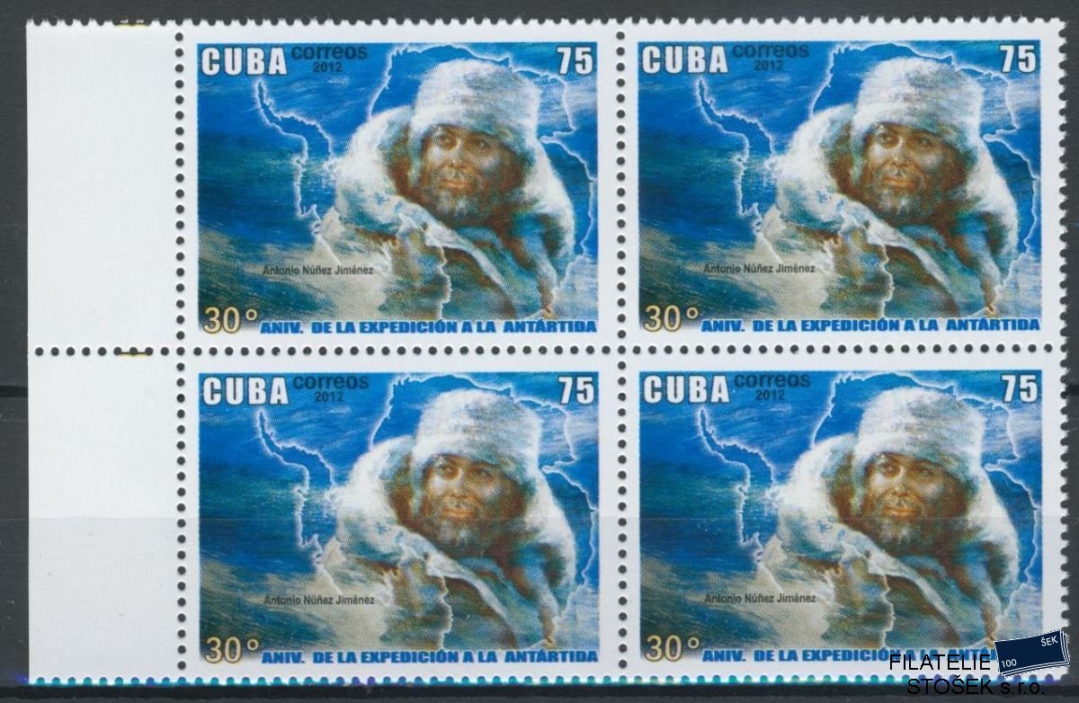 Kuba známky Mi 5818 Čtyřblok