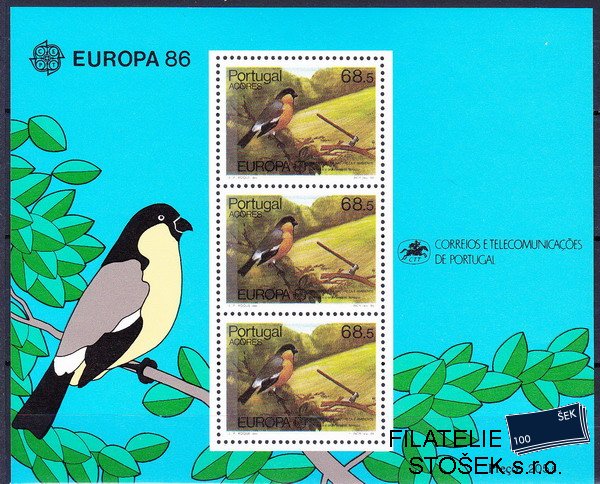 Azorské ostrovy známky Mi 0376 (Bl.7)