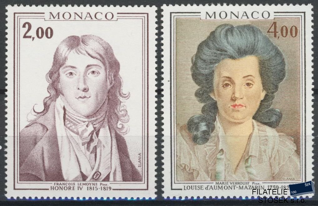 Monako známky Mi 1237-8