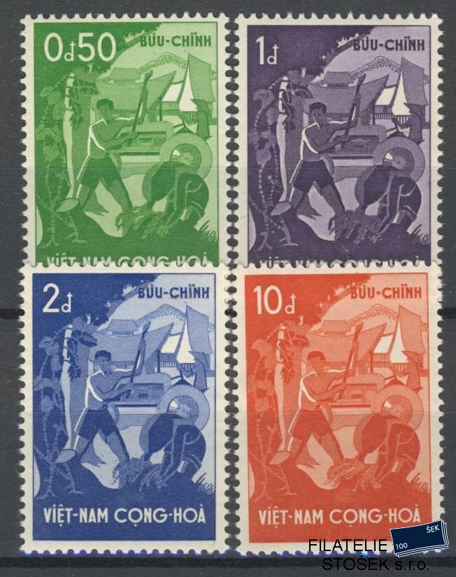 Vietnam Jižní známky Mi 151-54