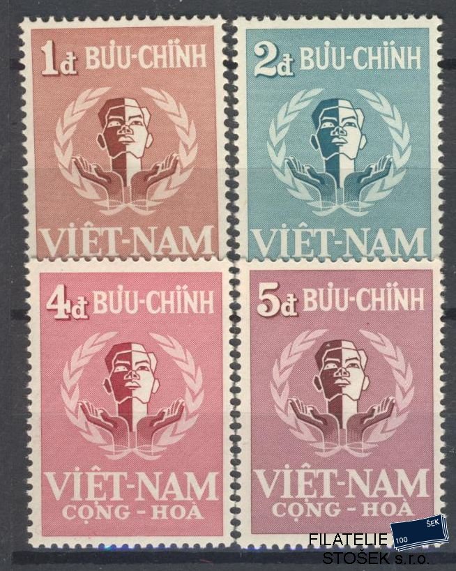 Vietnam Jižní známky Mi 160-63