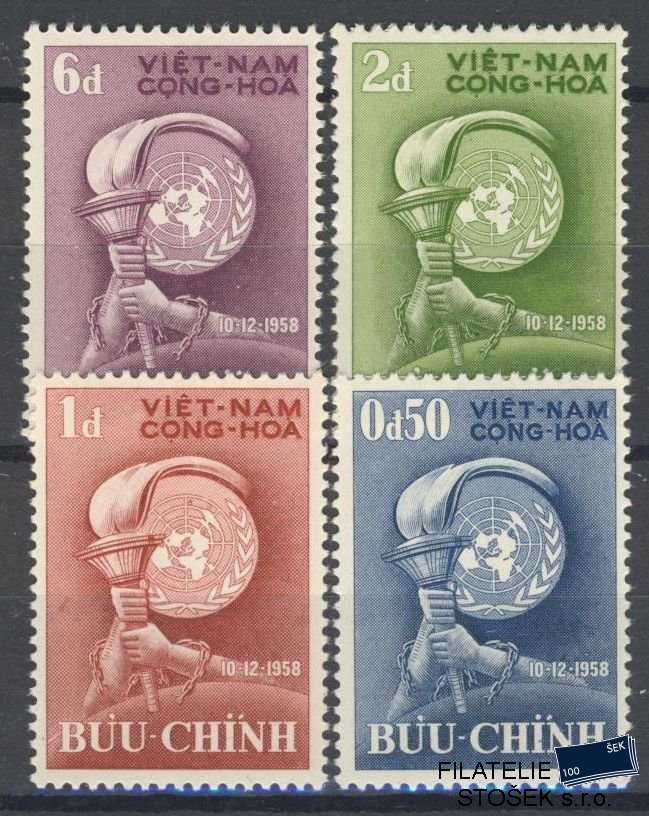 Vietnam Jižní známky Mi 168-71