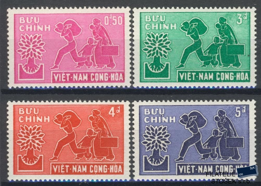 Vietnam Jižní známky Mi 204-7