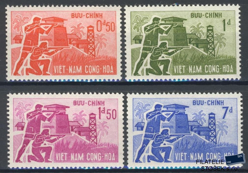 Vietnam Jižní známky Mi 274-77