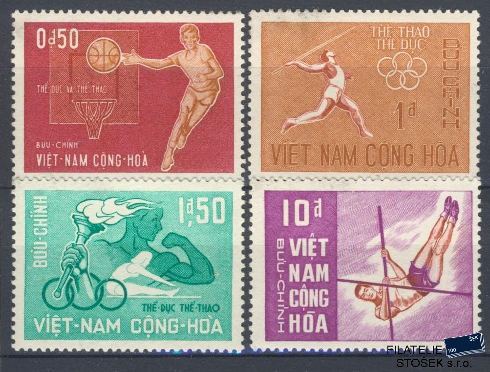 Vietnam Jižní známky Mi 349-52