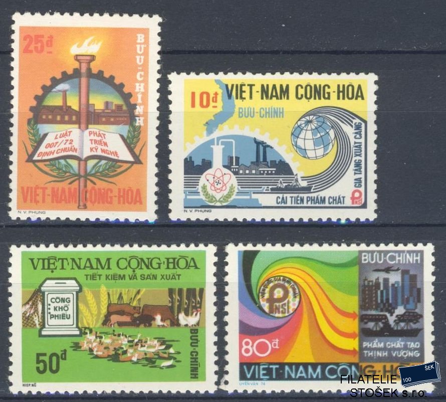 Vietnam Jižní známky Mi Nevydané XI-XIV