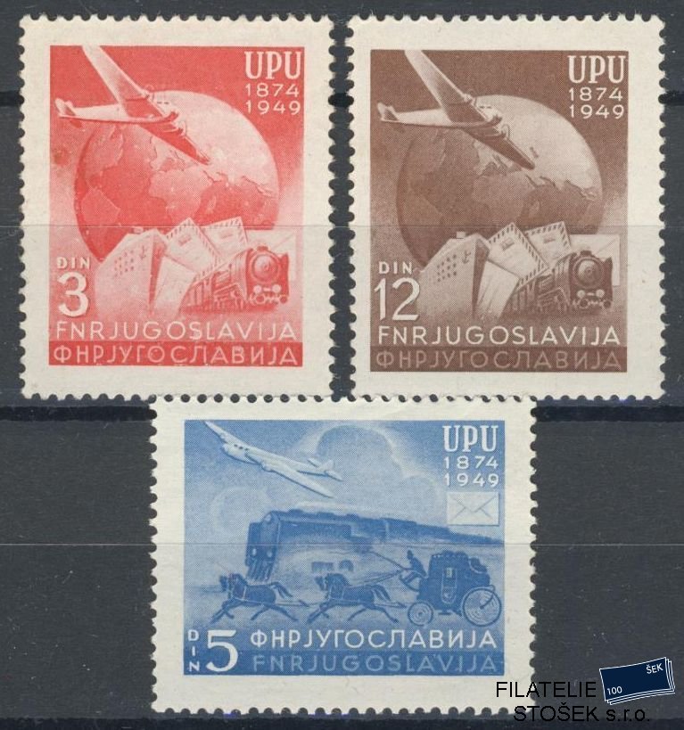 Jugoslávie známky MI 578-80 - UPU