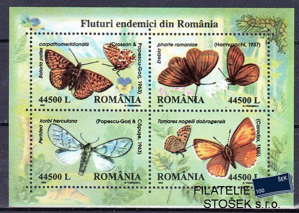 Rumunsko známky Mi 5677-80 - Bl.322