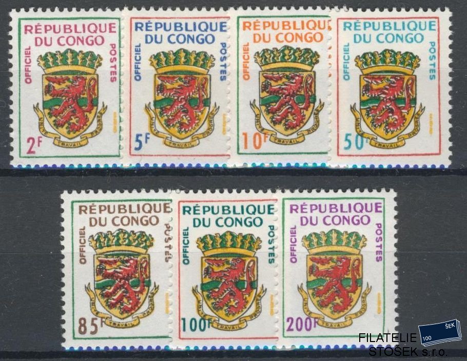 Congo fr. známky Mi D 3-10