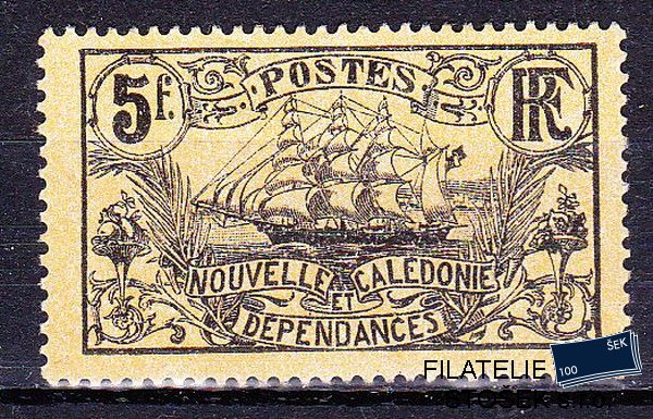 Nouvelle Caledonie známky Yv 104a žlutý podklad
