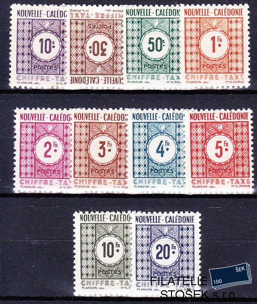 Nouvelle Caledonie známky Yv TT 39-48