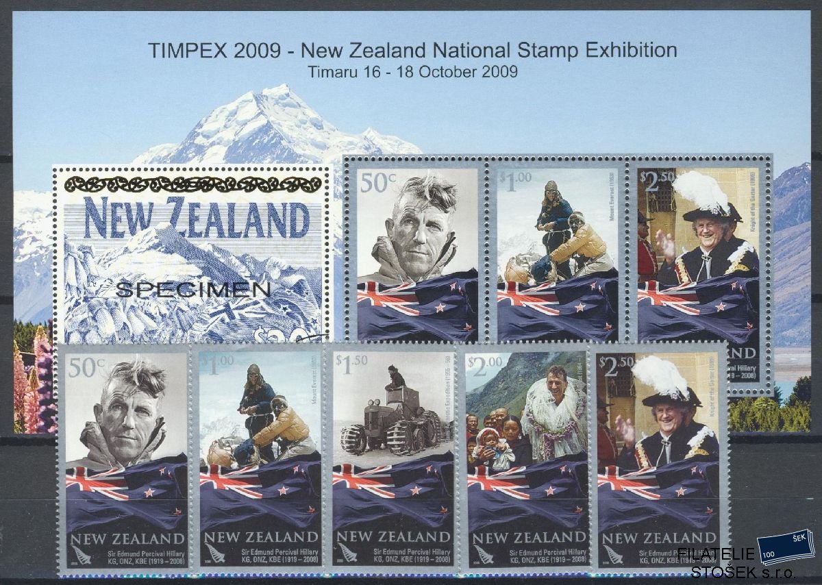 New Zeland známky Mi 2556-60 + Bl 236