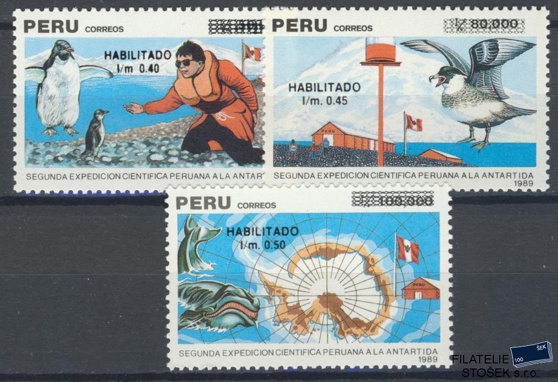 Peru známky Mi 1446-48