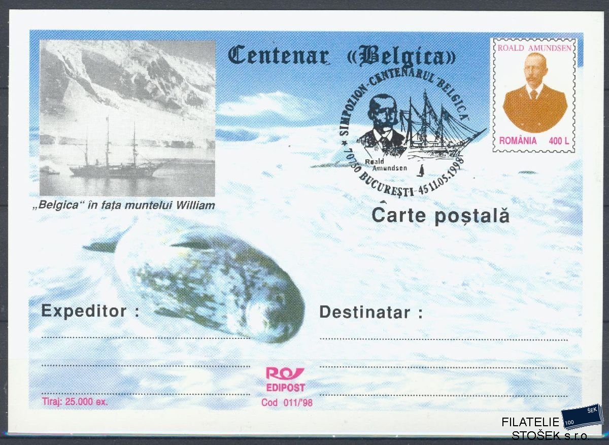 Rumunsko celistvosti - Roald Amundsen - Antarktida