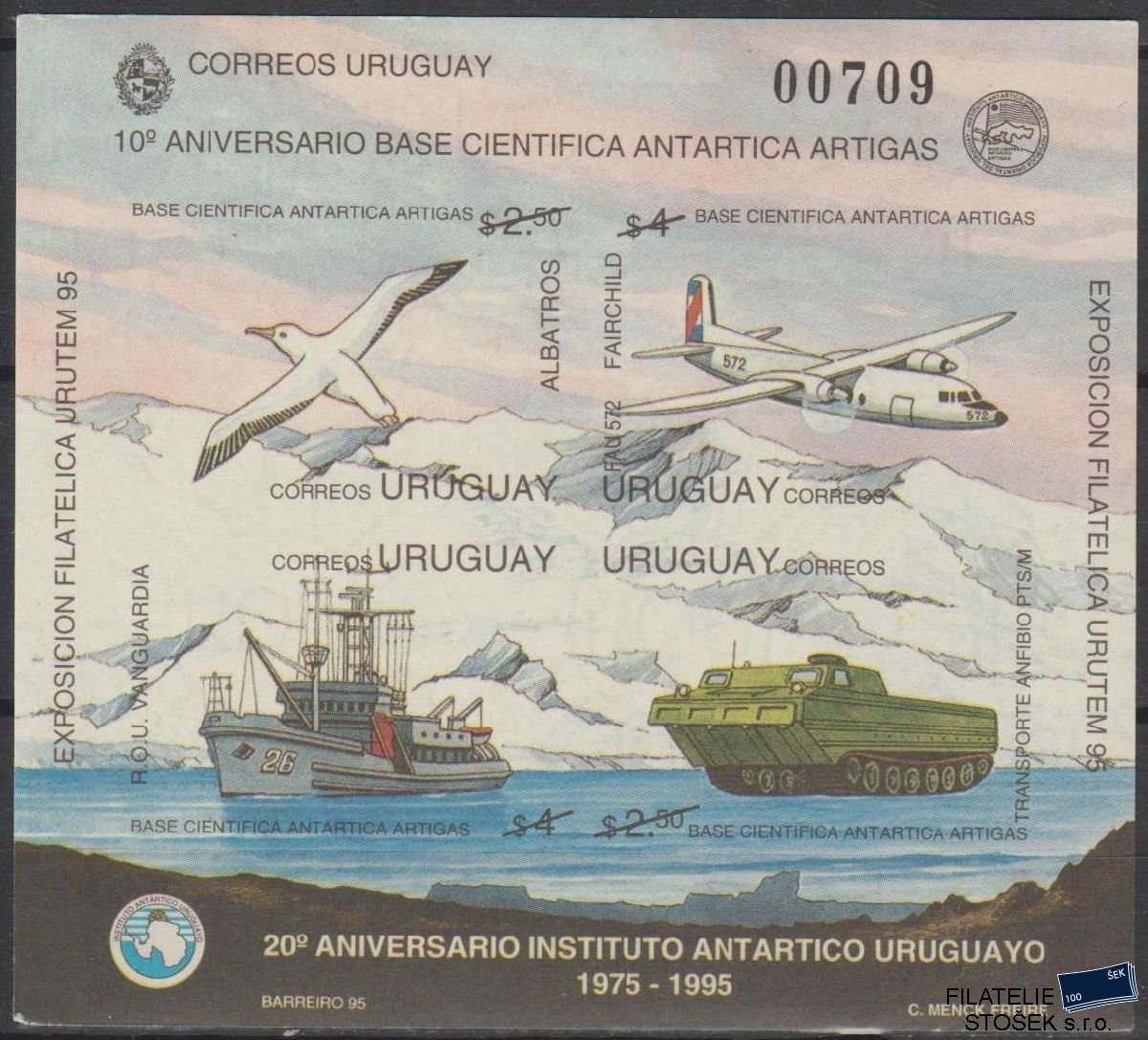 Uruguay známky Mi Blok 69 ZVL