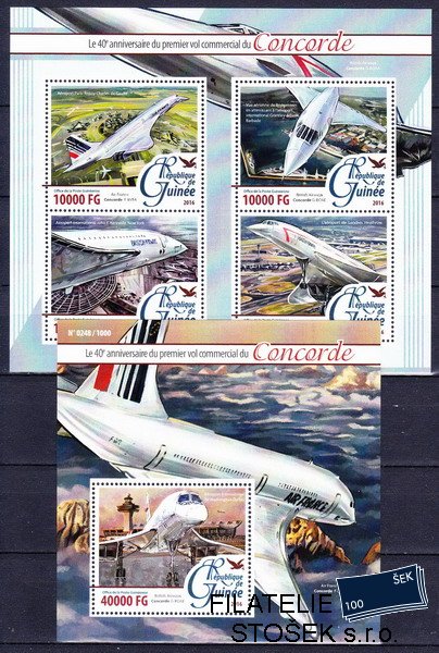 Guinea známky Mi 11613-6+Bl.2619