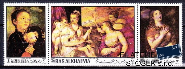 Ras al Khaima známky Mi 368+370+372