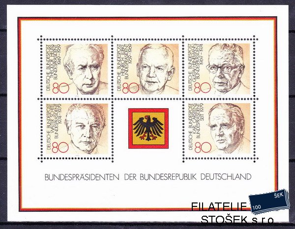 Bundes známky Mi 1156-60 - Bl.18