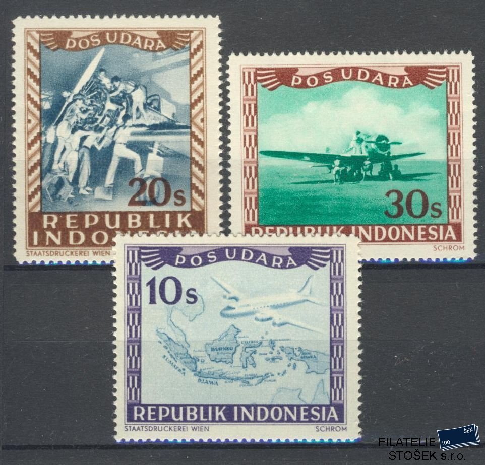 Indonesie známky Mi 77-79 NK