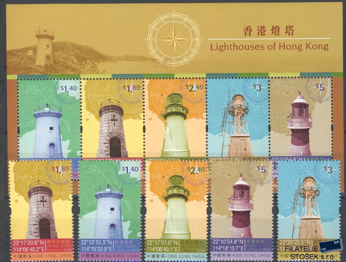 Hong Kong známky Mi 1590-94 + Bl 220