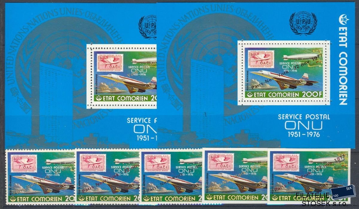 Comores známky Mi 376 + Bl 114