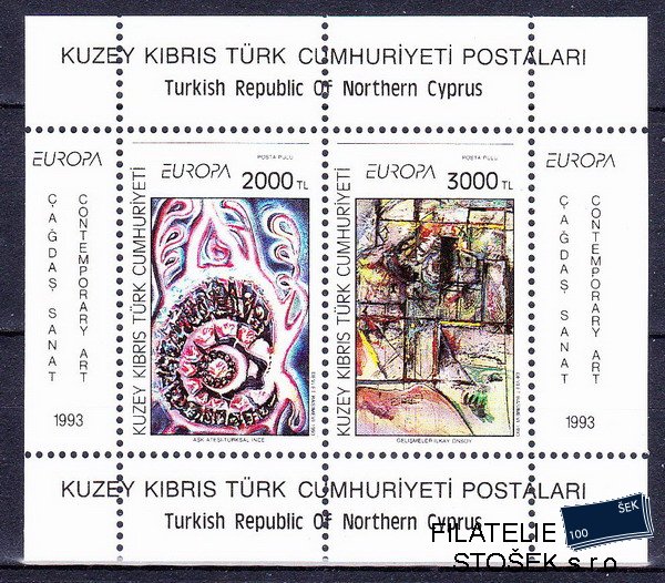 Turecký Kypr známky Mi 0353-4 - Bl.12