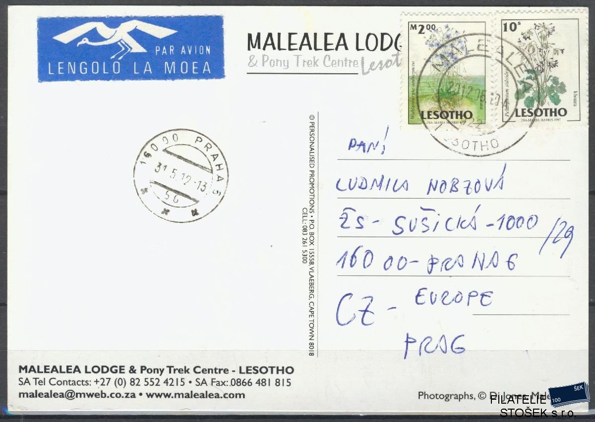 Lesotho známky Mi Celistvost Maleaea