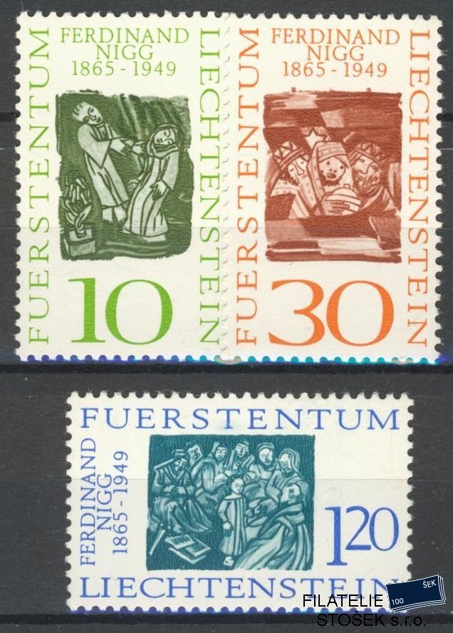 Liechtenstein známky Mi 455-57