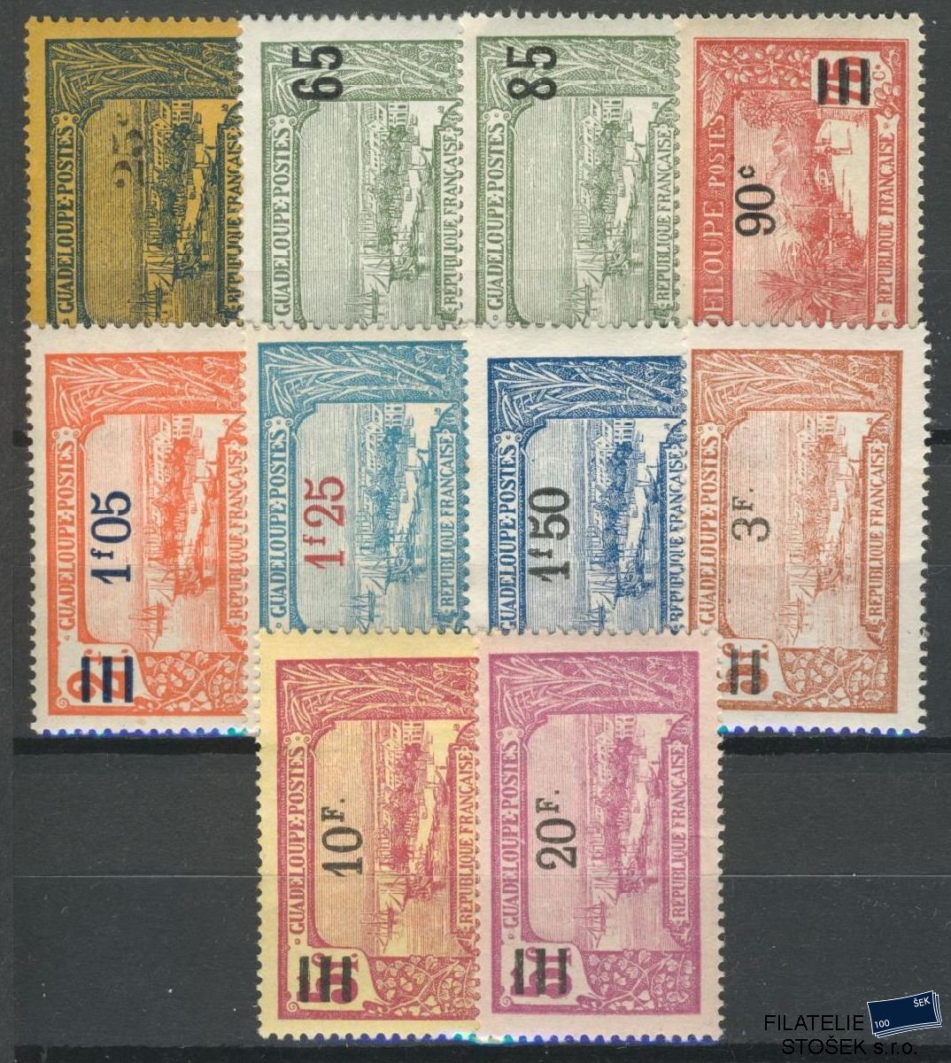 Guadeloupe známky Mi 89-98