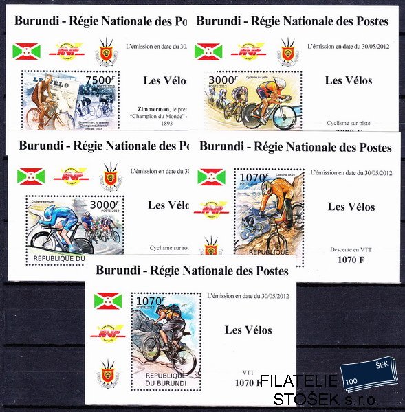 Burundi známky Mi 2461-5 Cyklistika