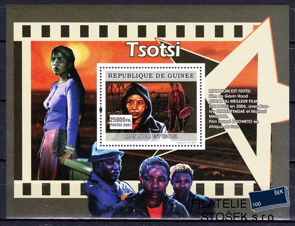 Guinea známky Mi 5011 - Bl.1345 Osobnosti kinematografie - Tsotsi