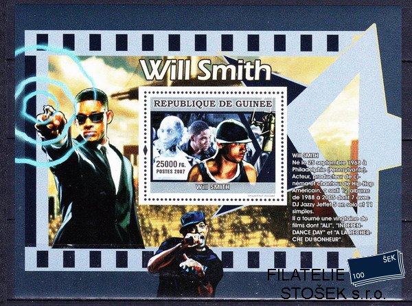 Guinea známky Mi 5021 - Bl.1355 Osobnosti kinematografie - Will Smith
