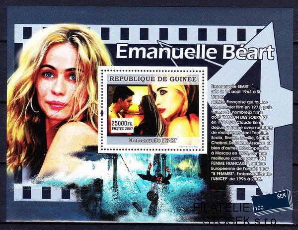 Guinea známky Mi 4997 - Bl.1331 Osobnosti kinematografie - Emanuelle Béart