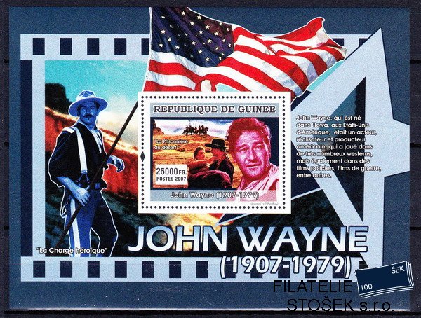 Guinea známky Mi 5005 - Bl.1339 Osobnosti kinematografie - John Wayne