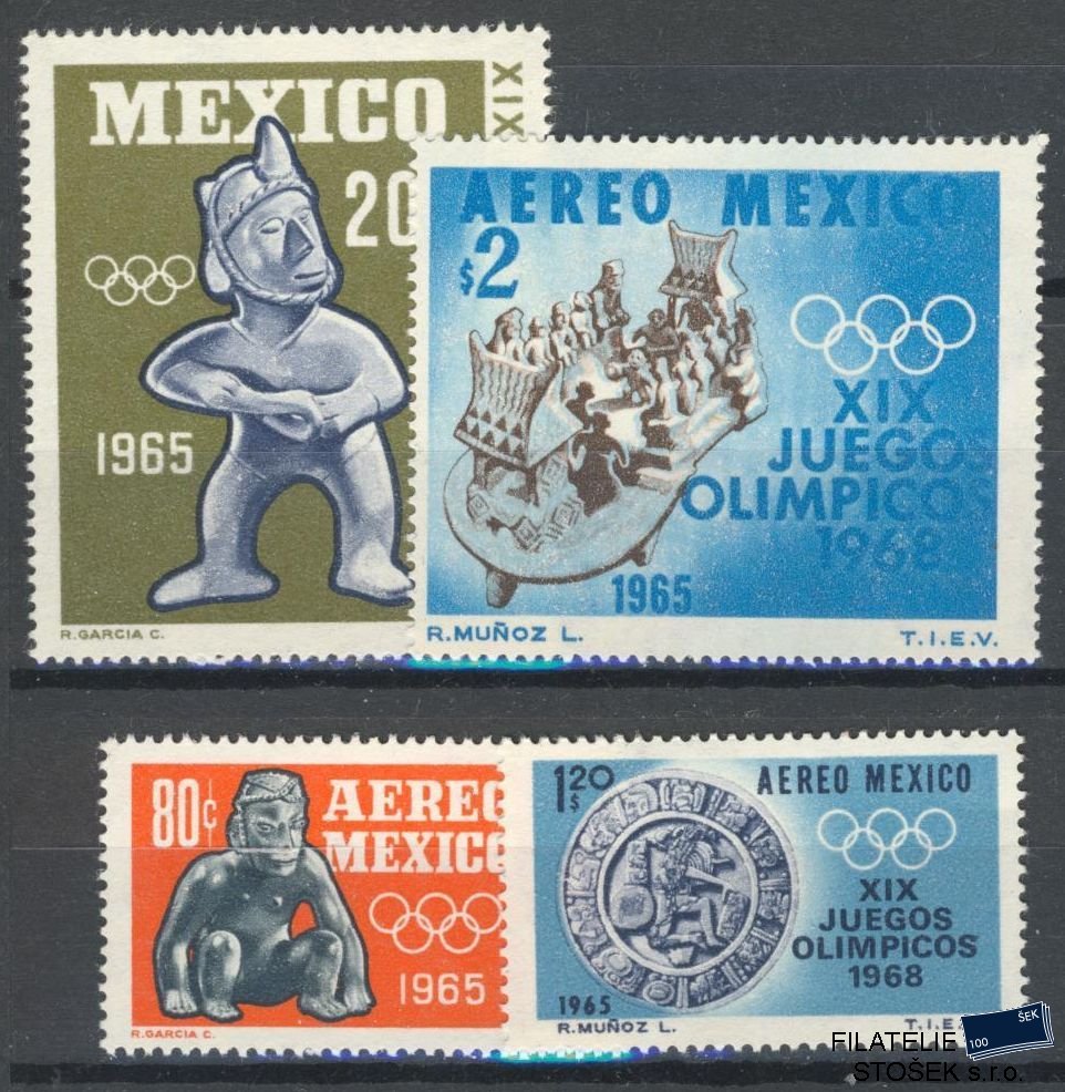 Mexiko známky Mi 1192-96