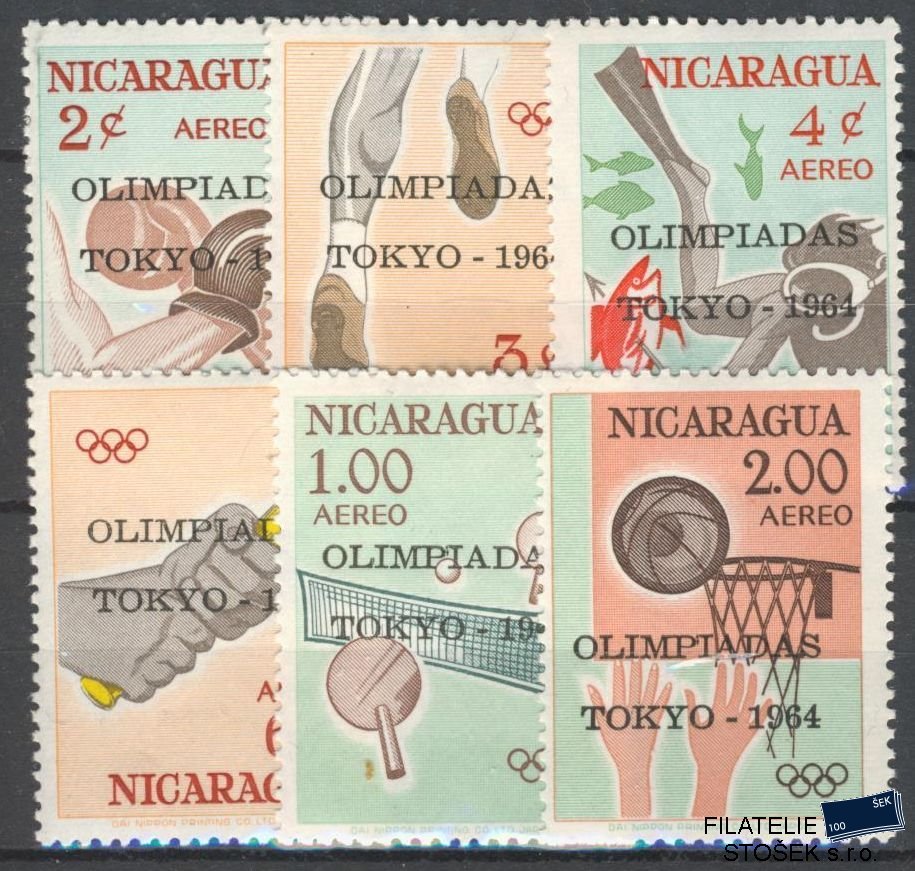 Nicaragua známky Mi 1366-71