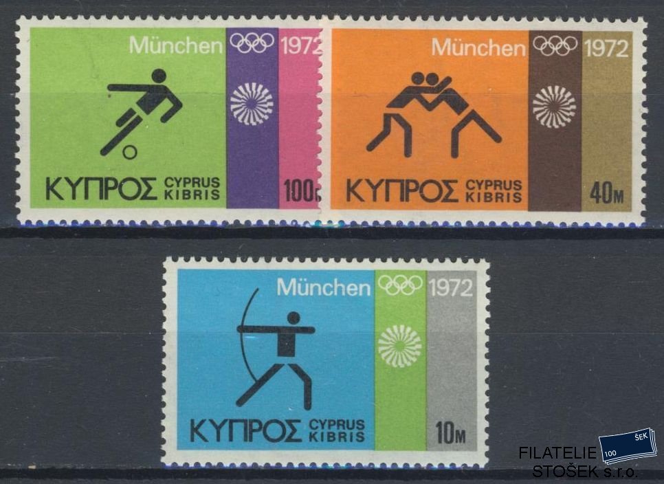 Kypr známky Mi 377-79