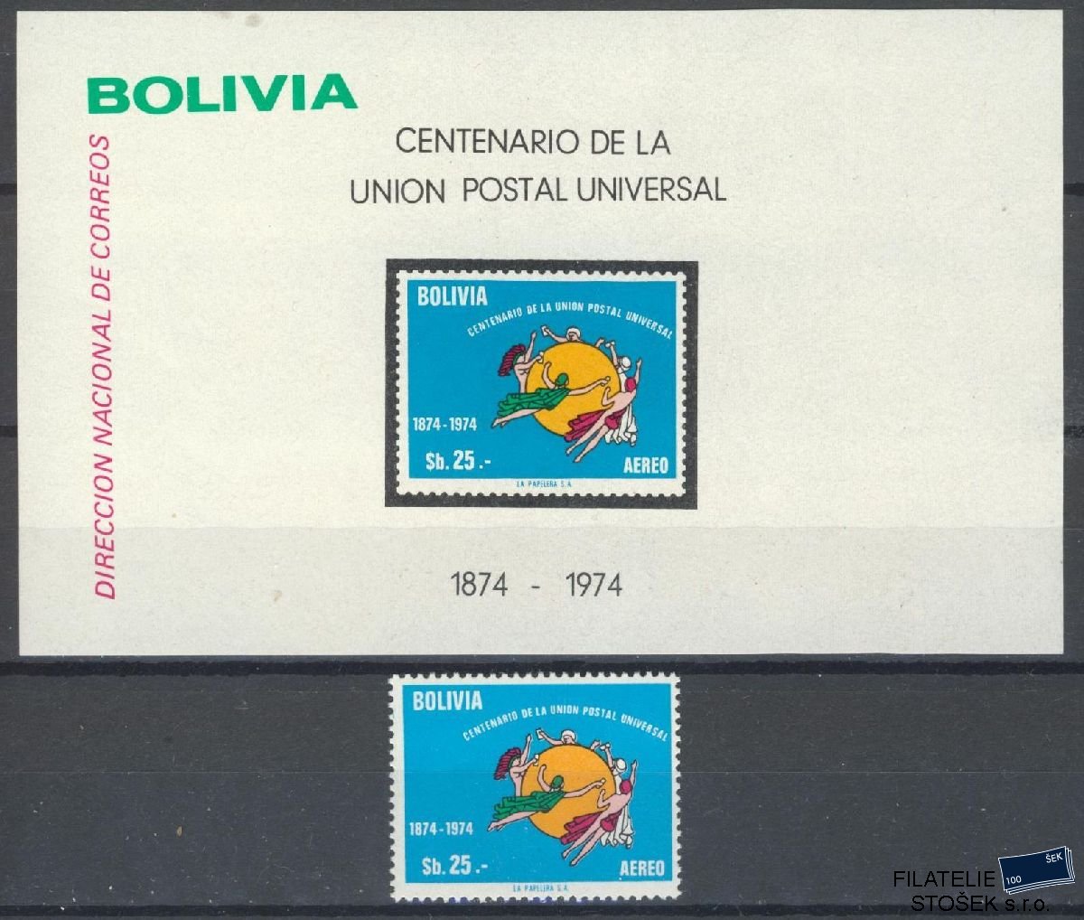 Nicaragua známky Mi 905 + Bl 65