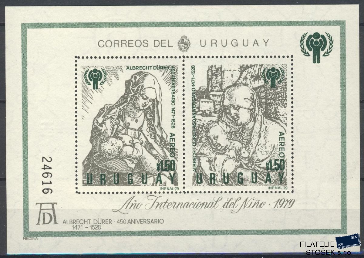 Uruguay známky Mi Bl 43