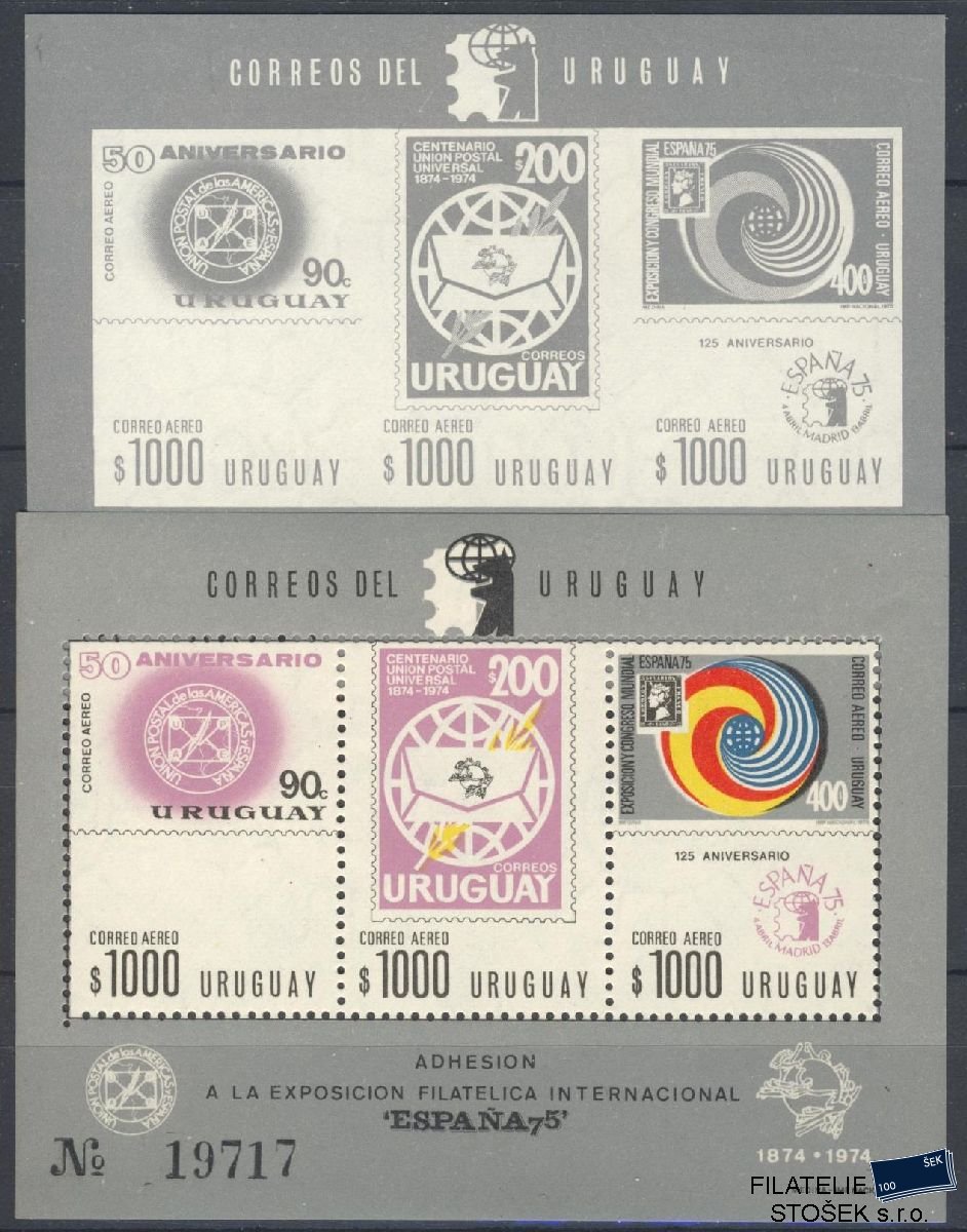 Uruguay známky Mi Blok 23