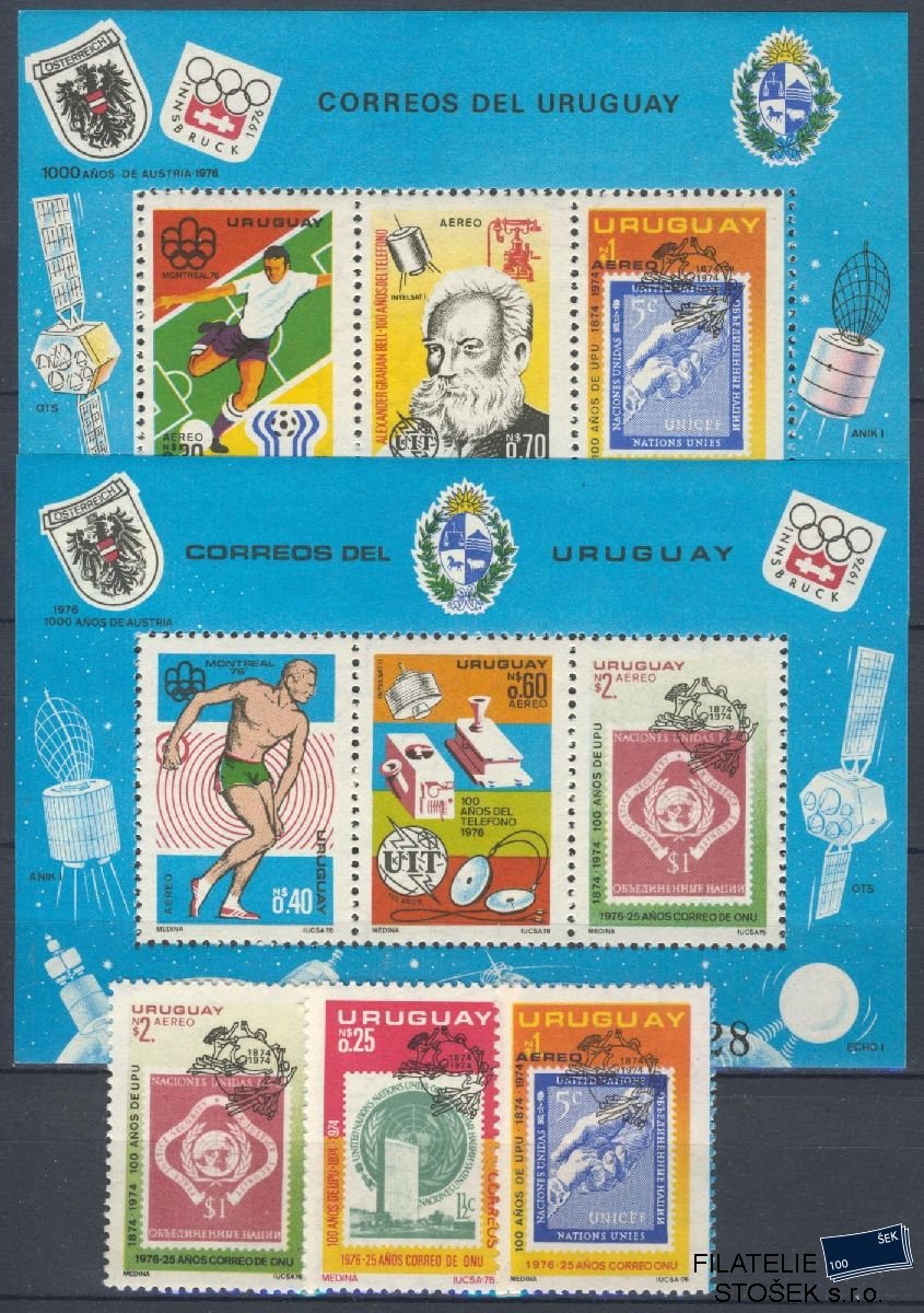 Uruguay známky Mi Blok 29-30