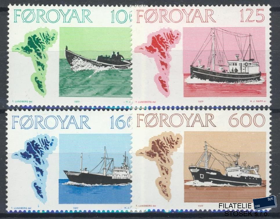 Faerské ostrovy známky Mi 24-27