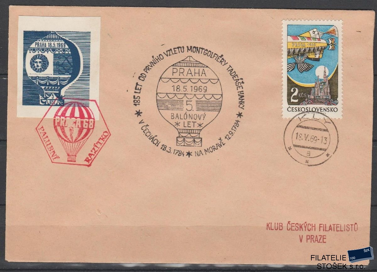 ČSSR celistvosti - Balónová pošta 1969