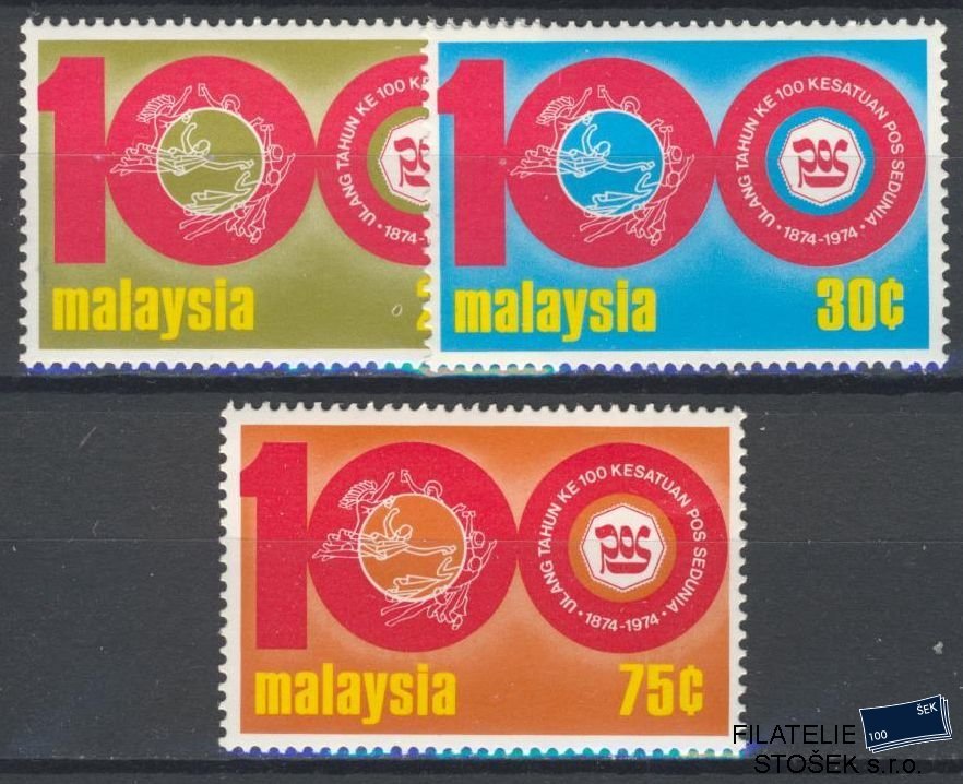 Malaysia známky Mi 121-23