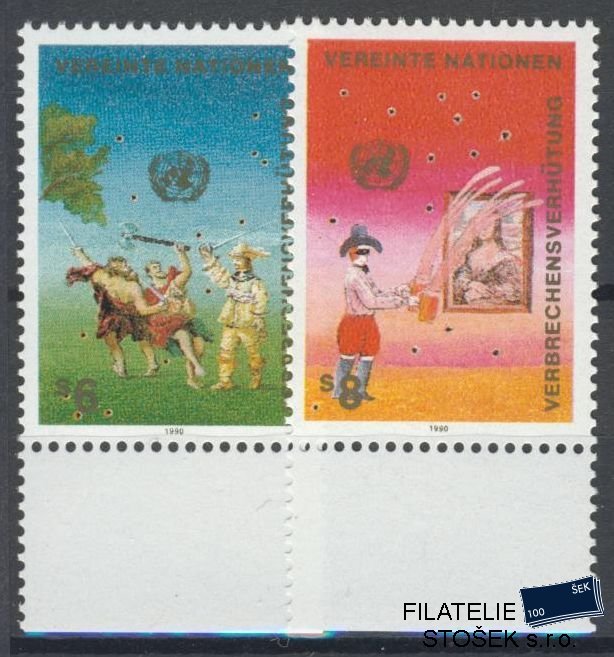 OSN Rakousko známky Mi 106-107