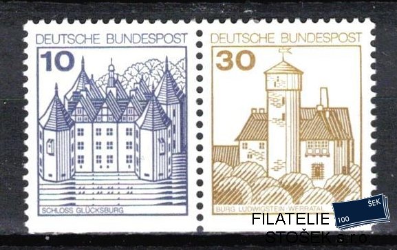 Bundes známky Mi 913+914 D soutisk W 64