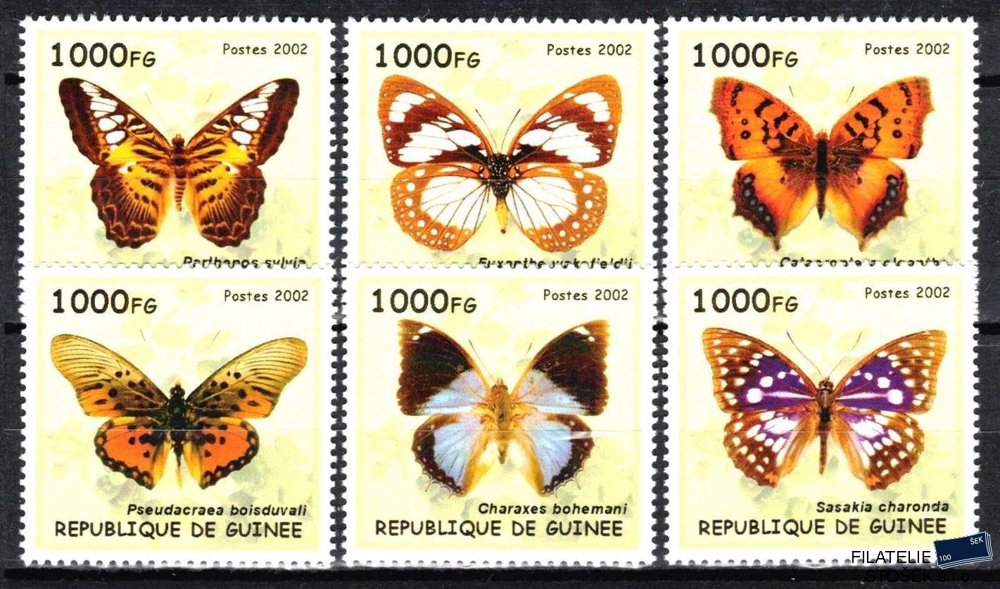 Guinea  známky - Fauna-Motýli